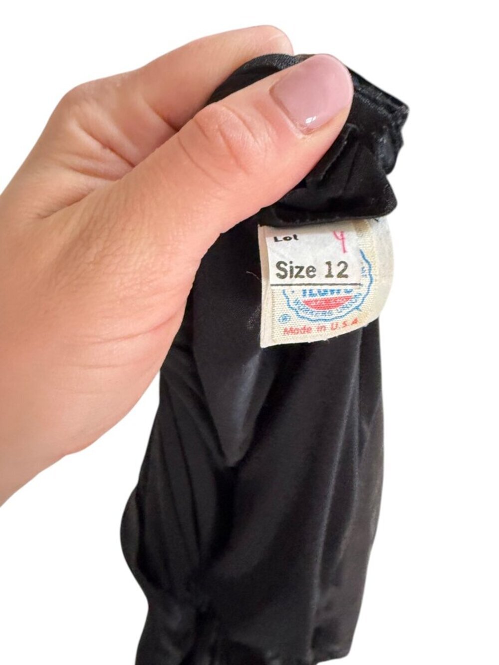 Vintage Rimini Black Ruched Beaded Cocktail Dress 1990s Draped Midi Dress Medium - Picture 6 of 6